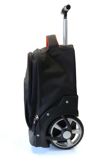 Coral High Siyah İki Kademeli Kumaş Kabin Valiz 23256 - 7