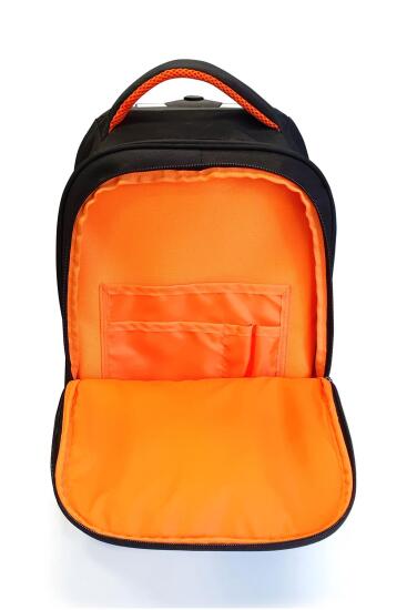 Coral High Siyah İki Kademeli Kumaş Kabin Valiz 23256 - 8