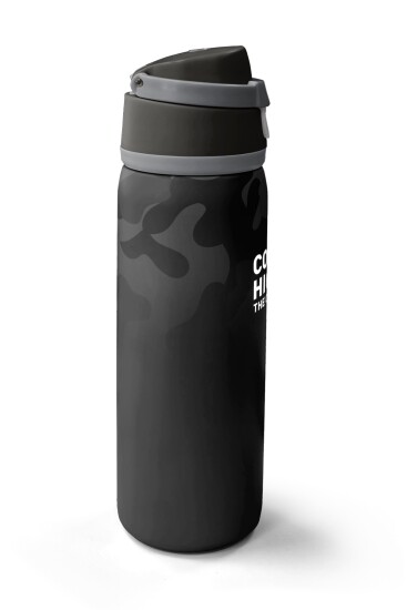 Coral High Siyah Kamuflaj Desenli Pipetli ve Direkt İçim Çelik Termos 800 ml 38516 - 4
