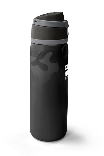 Coral High Siyah Kamuflaj Desenli Pipetli ve Direkt İçim Çelik Termos 800 ml 38516 - 4