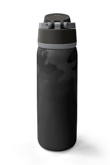 Coral High Siyah Kamuflaj Desenli Pipetli ve Direkt İçim Çelik Termos 800 ml 38516 - 6