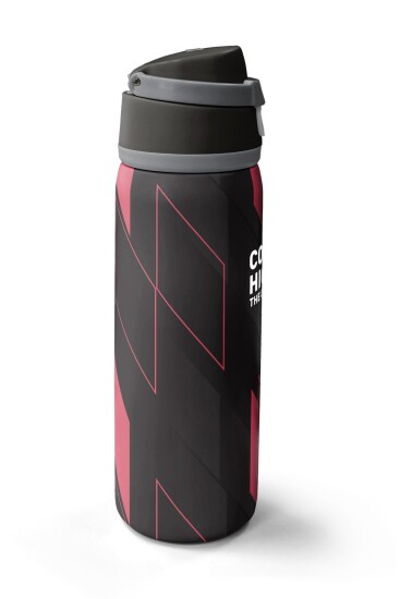 Coral High Siyah Kırmızı Renkli Pipetli ve Direkt İçim Çelik Termos 800 ml 38569 - 4