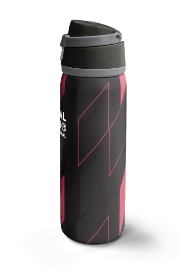 Coral High Siyah Kırmızı Renkli Pipetli ve Direkt İçim Çelik Termos 800 ml 38569 - 5