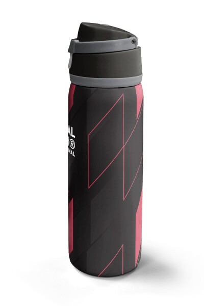 Coral High Siyah Kırmızı Renkli Pipetli ve Direkt İçim Çelik Termos 800 ml 38569 - 5