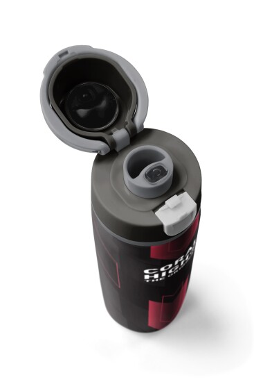 Coral High Siyah Kırmızı Renkli Pipetli ve Direkt İçim Çelik Termos 800 ml 38569 - 7