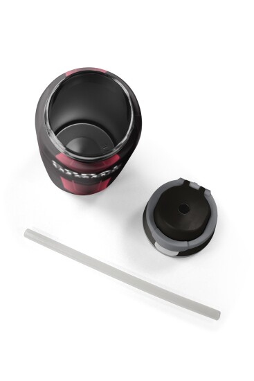 Coral High Siyah Kırmızı Renkli Pipetli ve Direkt İçim Çelik Termos 800 ml 38569 - 8