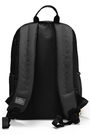 Coral High Siyah Leopar CH Harf Desenli Okul Sırt Çantası 33228 - 2