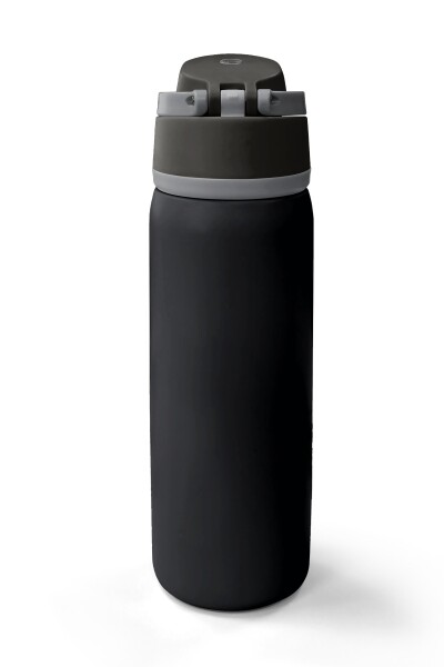 Coral High Siyah Leopar CH Harf Desenli Pipetli ve Direkt İçim Çelik Termos 800 ml 38506 - 6