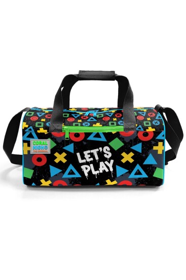 Coral High Siyah Lets Play Desenli Spor Çantası 27552 - 2