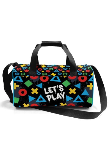 Coral High Siyah Lets Play Desenli Spor Çantası 27552 - 3