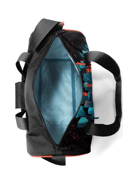 Coral High Siyah Nefti Yarış Arabası Desenli Spor Çantası 27516 - 6