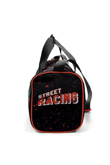 Coral High Siyah Nefti Yarış Arabası Desenli Spor Çantası 27516 - 9
