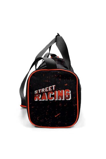 Coral High Siyah Nefti Yarış Arabası Desenli Spor Çantası 27516 - 8
