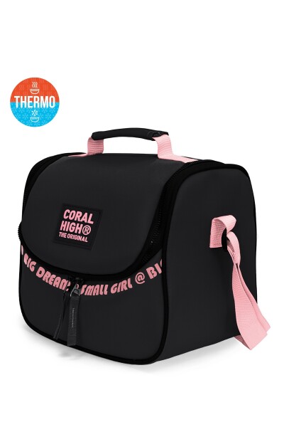 Coral High Siyah Pembe 3'lü Okul Çanta Seti SET0124410 - 3