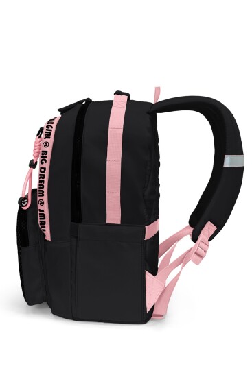 Coral High Siyah Pembe Okul Sırt Çantası 24410 - 4