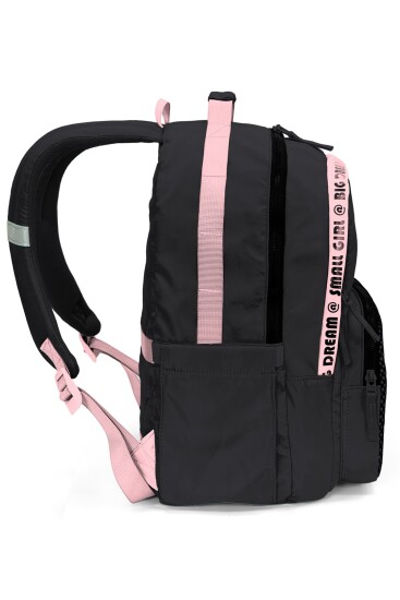 Coral High Siyah Pembe Okul Sırt Çantası 24410 - 5