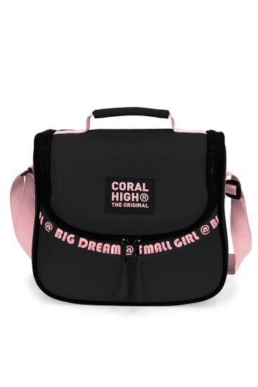 Coral High Siyah Pembe Thermo Beslenme Çantası 27410 - 3