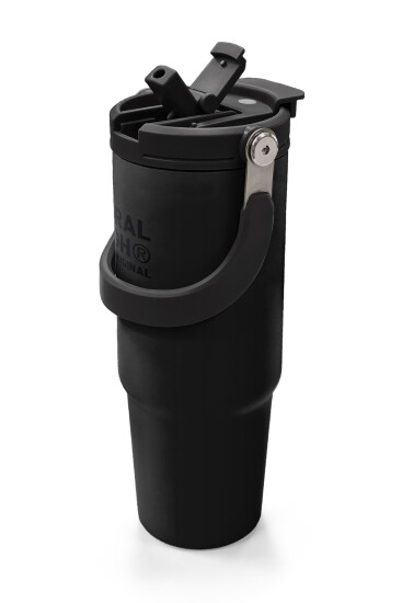 Coral High Siyah Pipetli ve Direkt İçim Çelik Termos 900 ml 38750 - 2