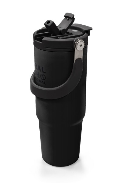 Coral High Siyah Pipetli ve Direkt İçim Çelik Termos 900 ml 38750 - 2