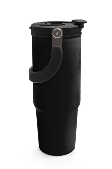 Coral High Siyah Pipetli ve Direkt İçim Çelik Termos 900 ml 38750 - 6