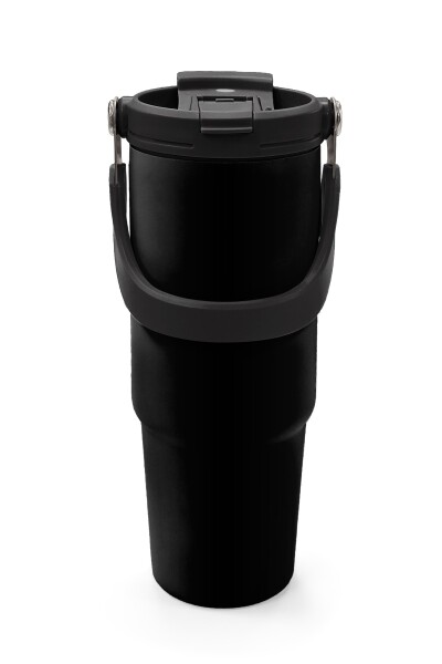 Coral High Siyah Pipetli ve Direkt İçim Çelik Termos 900 ml 38750 - 7