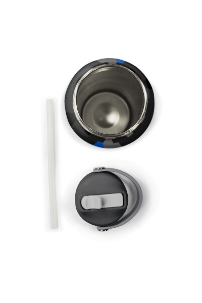 Coral High Siyah Renkli Petek Desenli Katlanır Ağızlıklı Çelik Termos 650 ml 38310 - 6