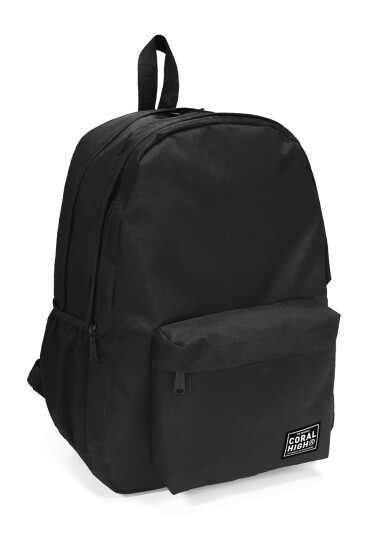 Coral High Siyah Üç Bölmeli Sırt Çantası 23161 - Coral High