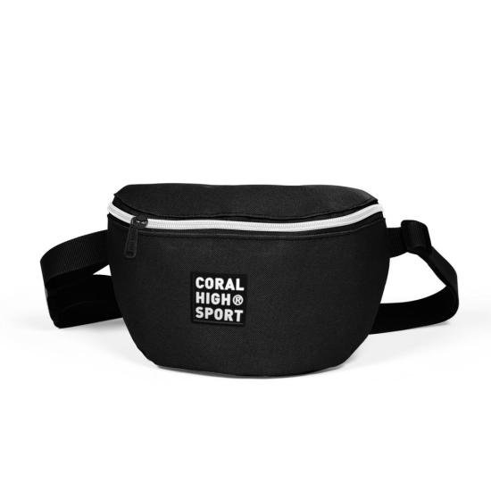 Coral High Sport Siyah İki Bölmeli Bel Çantası 22605 - 1