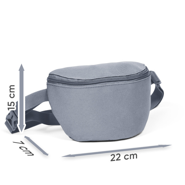 Coral High Sport Koyu Gri Bel Çantası 22606 - 5