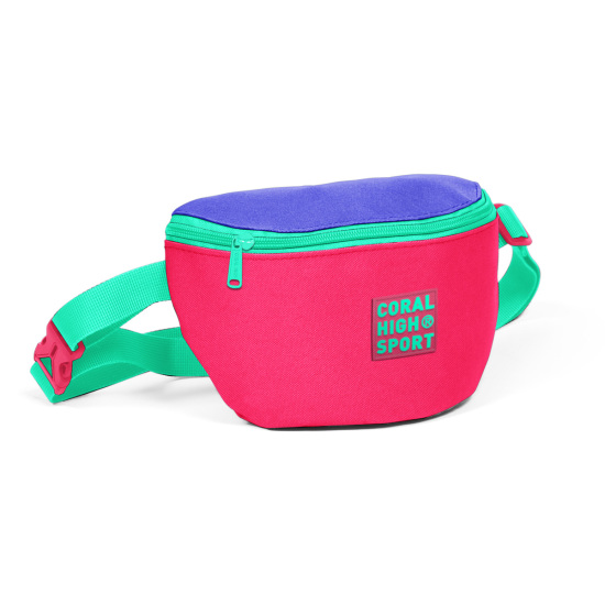 Coral High Sport Neon Mercan Lavanta İki Bölmeli Bel Çantası 22618 - 3