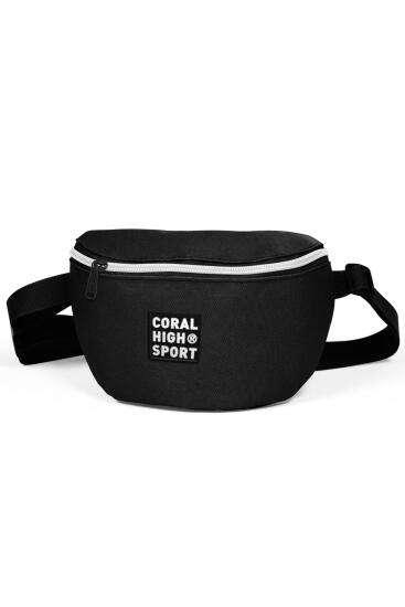Coral High Sport Siyah İki Bölmeli Bel Çantası 22605 - Coral High Sport