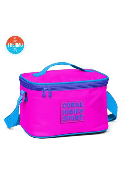 Coral High Sport Pembe Mavi Thermo Beslenme Çantası 22813 - 1