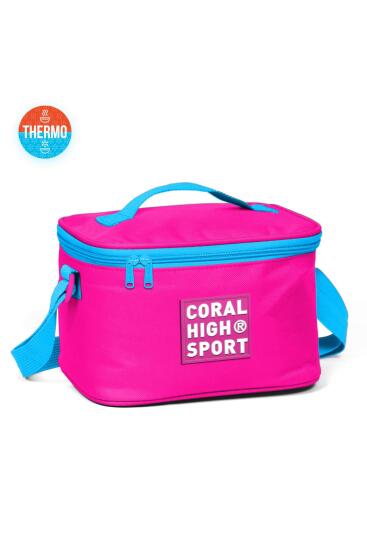 Coral High Sport Neon Pembe Mavi Thermo Beslenme Çantası 22819 - Coral High Sport