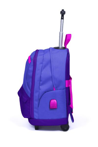 Coral High Sport Lavanta Mor Dört Bölmeli USB'li Çekçekli Sırt Çantası 23252 - 2