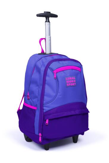 Coral High Sport Lavanta Mor Dört Bölmeli USB'li Çekçekli Sırt Çantası 23252 - 3