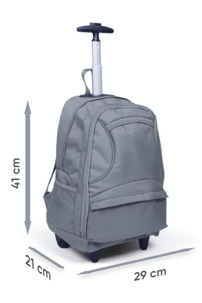 Coral High Sport Pembe Mavi Dört Bölmeli USB'li Çekçekli Sırt Çantası 23253 - 12
