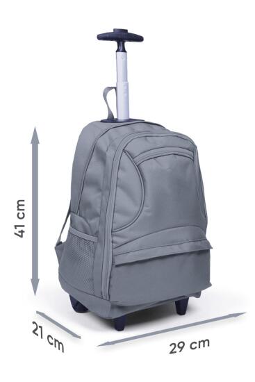 Coral High Sport Pembe Mavi Dört Bölmeli USB'li Çekçekli Sırt Çantası 23253 - 12