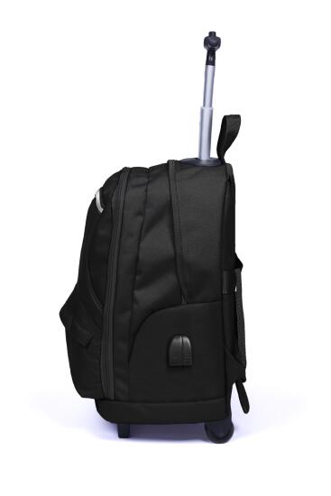 Coral High Sport Siyah Dört Bölmeli USB'li Çekçekli Sırt Çantası 23251 - 2