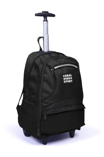 Coral High Sport Siyah Dört Bölmeli USB'li Çekçekli Sırt Çantası 23251 - 3