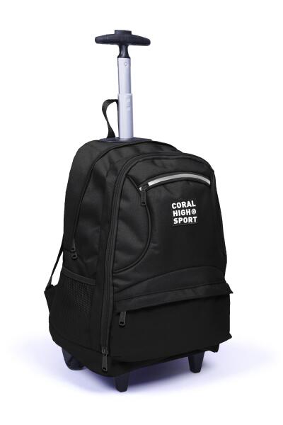 Coral High Sport Siyah Dört Bölmeli USB'li Çekçekli Sırt Çantası 23251 - 3