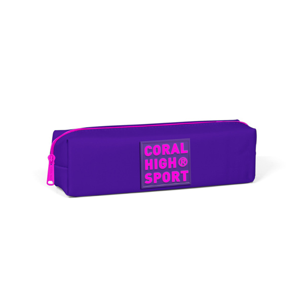 Coral High Sport Mor Pembe Tek Bölmeli Kalem Çantası 22337 - 1