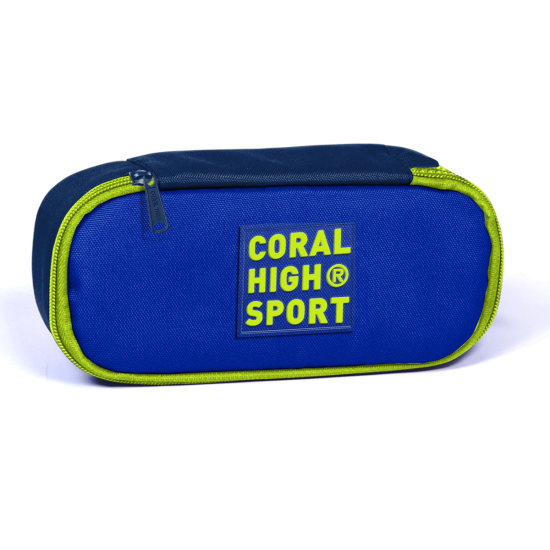 Coral High Sport Saks Lacivert İç Bölmeli Oval Kalem Çantası 22362 - Coral High Sport