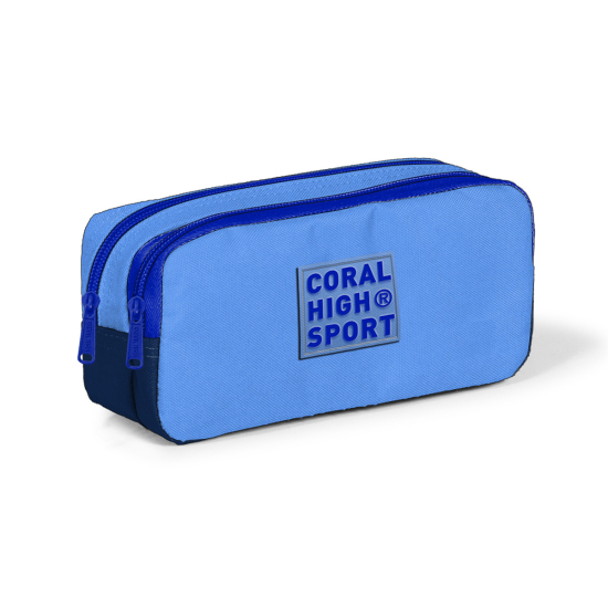 Coral High Sport Derin Mavi Saks İki Bölmeli Kalem Çantası 22263 - Coral High Sport
