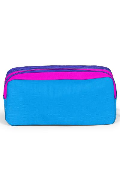 Coral High Sport Pembe Mavi Iki Bölmeli Kalem Çantası 22273 - 3