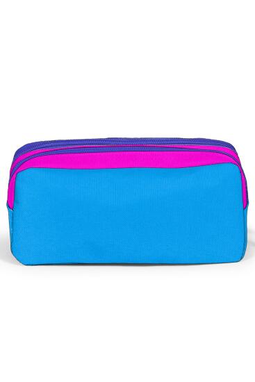 Coral High Sport Pembe Mavi Iki Bölmeli Kalem Çantası 22273 - 3
