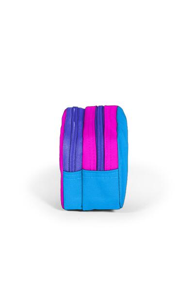 Coral High Sport Pembe Mavi Iki Bölmeli Kalem Çantası 22273 - 2