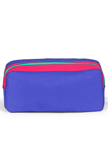 Coral High Sport Neon Mercan Lavanta İki Bölmeli Kalem Çantası 22274 - 3