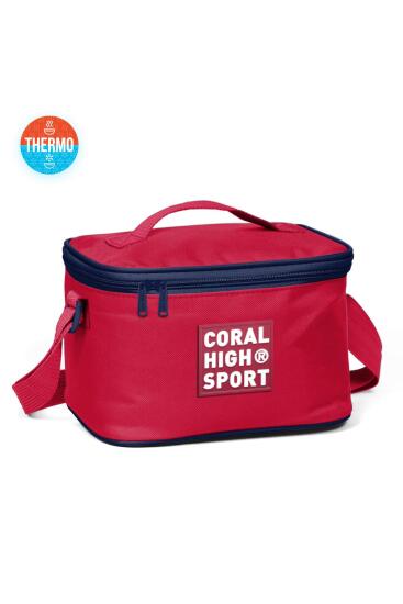 Coral High Sport Kırmızı Lacivert Thermo Beslenme Çantası 22892 