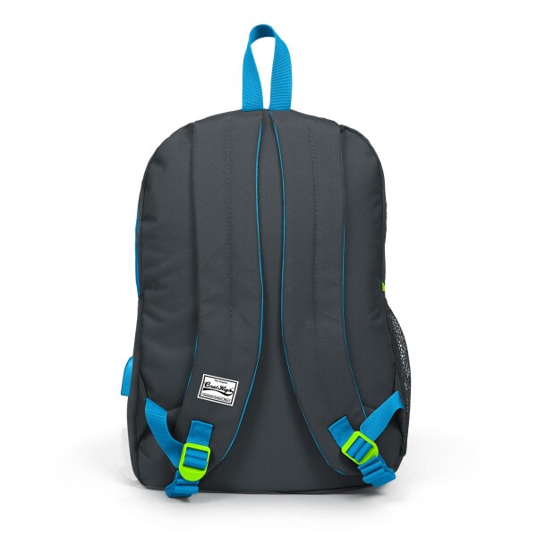 Coral High Sport Koyu Gri Dört Bölmeli USB Şarjlı Kulaklık Çıkışlı Sırt Çantası 23227 - 3