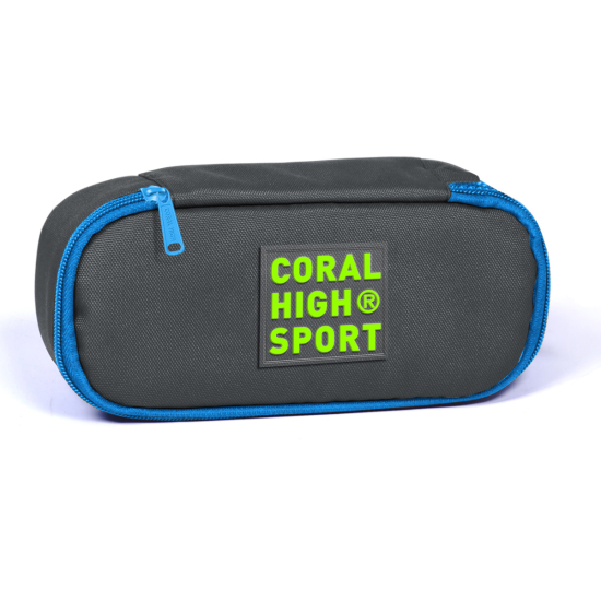 Coral High Sport Koyu Gri İç Bölmeli Oval Kalem Çantası 22353 - Coral High Sport